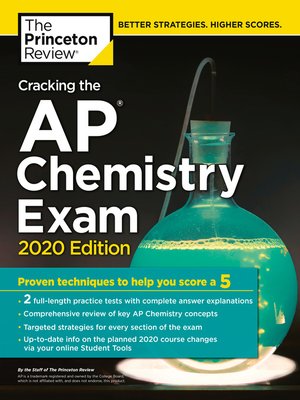 cover image of Cracking the AP Chemistry Exam, 2020 Edition